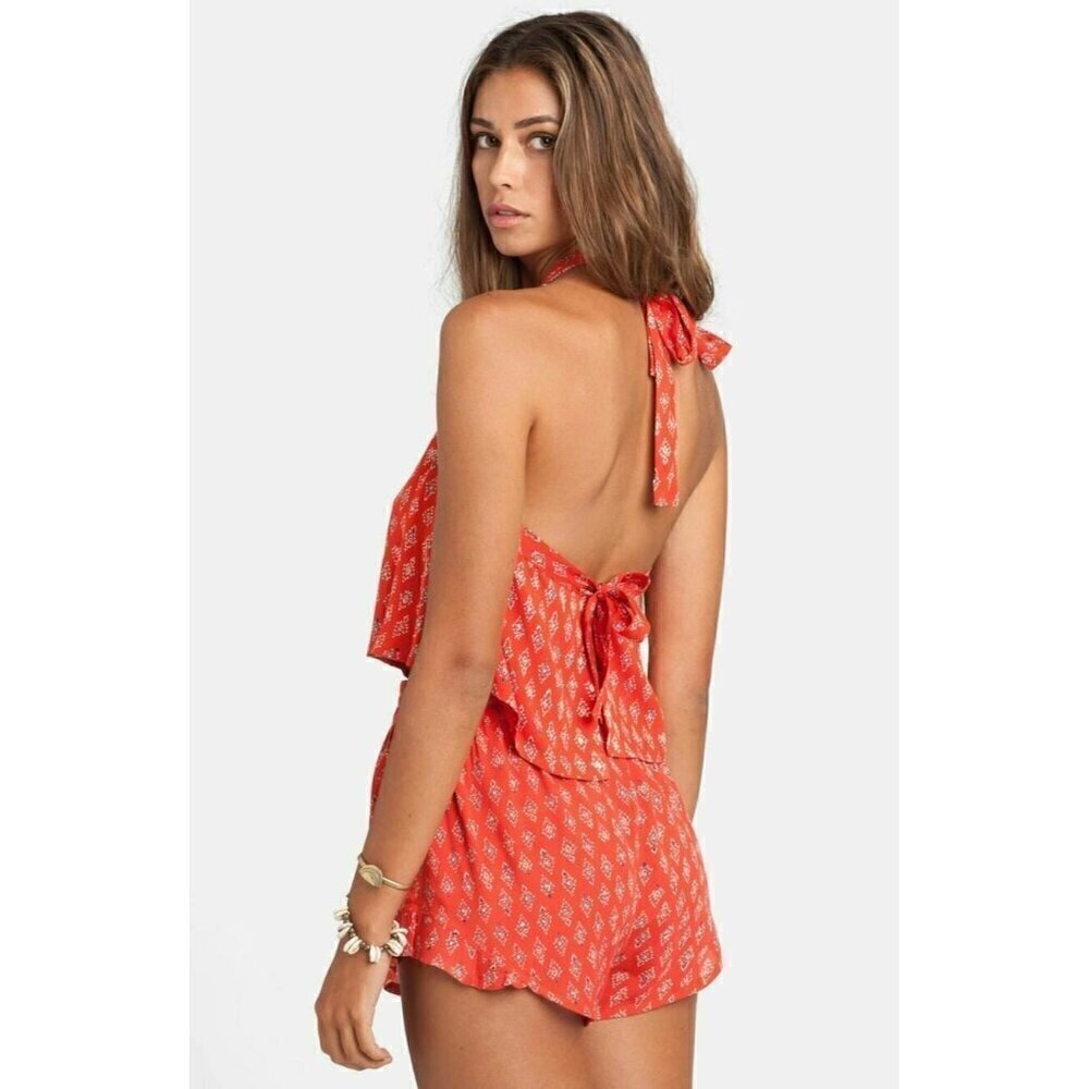 Billabong Juniors Festival Vibes Woven Halter Top Size Large - Picture 8 of 10